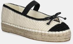 Guess espadrilles JONEAL fekete, platformos, FLJJON FAB02 - fekete Női 37