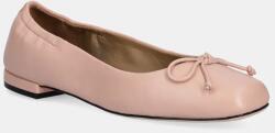 BOSS bőr balerina cipő Luara - bézs Női 36
