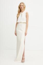 Elisabetta Franchi ruha bézs, maxi, testhezálló, ABR3851E2 - bézs 34