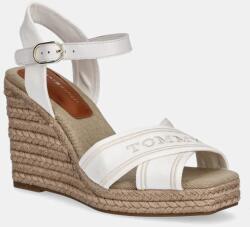 Tommy Hilfiger szandál TOMMY HILFIGER ESPAD HIGH WEDGE bézs, FW0FW08668 - bézs Női 38 - answear - 37 990 Ft