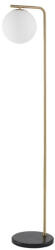 Nova Luce Lampadar Satin Gold Metal & Black Marble White Opal Glass, 1xE27, IP20 (19137-)