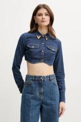 Elisabetta Franchi farmering női, galléros, slim, CJ34D51E2 - kék 40