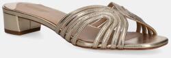 Lauren Ralph Lauren bőr papucs Fay Mtstrp sárga, női, magassarkú, 802966855001 - arany Női 37