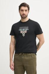 Guess pamut póló fekete, férfi, nyomott mintás, M5GI11 K8FQ4 - fekete XXL
