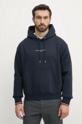 Tommy Hilfiger felső sötétkék, férfi, nyomott mintás, kapucnis, MW0MW38950 - sötétkék M