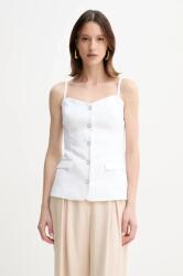 GUESS vászon felső ISABEAU fehér, női, sima, W5GH0L WH5L2 - fehér XL