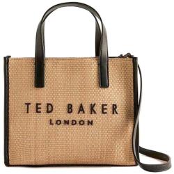 Ted Baker Geantă Paolina Faux Raffia Small Icon 275174 camel (275174 ecru)