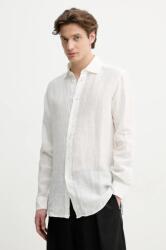 Barena Venezia len ing Camicia Mola férfi, galléros, fehér, regular, CAU5077.3007 - fehér 52