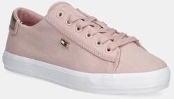 Tommy Hilfiger sportcipő VULC CANVAS LACE UP SNEAKER rózsaszín, FW0FW08647 - rózsaszín Női 40