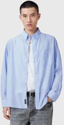 AllSaints pamut ing MARCEL férfi, galléros, regular, M042SC - kék L