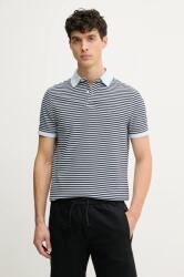Tommy Hilfiger póló kék, férfi, mintás, MW0MW17770 - kék XL