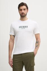 Guess t-shirt fehér, férfi, nyomott mintás, M5GI19 J1314 - fehér XL