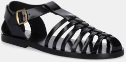 Bally bőr szandál fekete, női, WF003P - fekete Női 40