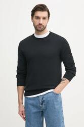 Calvin Klein pamut pulóver könnyű, férfi, fekete, LV040BM343 - fekete XL