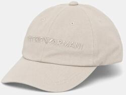 Emporio Armani pamut baseball sapka szürke, nyomott mintás, EM001319 AF14032 - szürke Univerzális méret