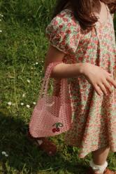 Konges Sløjd gyerek pamutruha CLASSIC SS DRESS GOTS narancssárga, mini, harang alakú, KS102546 - narancssárga 92