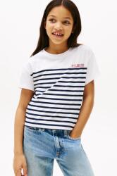 Tommy Hilfiger gyerek pamut póló sötétkék, KG0KG08529 - sötétkék 152