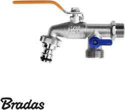 Bradas GKK0512 karos kerti csap 1/2" - dupla KM - 3/4 (GKK0512)