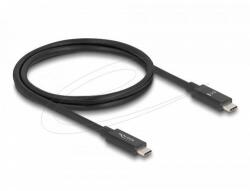 Delock Кабел E-Marker USB-C, 80 Gbps, 16K 60 Hz, PD 3.1 240 W, 1 m, черен (DELOCK-81211) - megamag