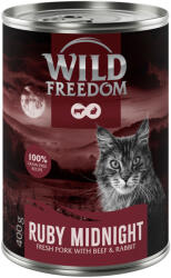 Wild Freedom 6x400g Wild Freedom Red Meat Ruby Midnight - sertés, marha & nyúl nedves eledel macskáknak