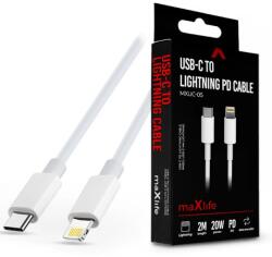 Haffner USB 2.0 Type C Lightning Töltő/adat Fehér 2m TF-0138 (TF-0138)