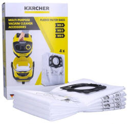 Kärcher Eredeti szintetikus porzsák csomag (4 db-os) Karcher WD4 WD5 WD6 MV4 MV5 MV6 porszívókhoz (2.863-006.0)
