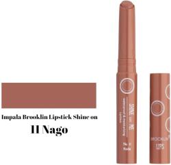 IMPALA Cosmetics BROOKLYN дълготраено червило, Shine on Me, Номер 11, Nago
