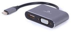 Gembird USB typu C to HDMI + VGA adapter (A-USB3C-HDMIVGA-01)