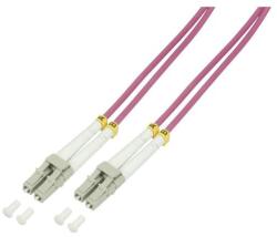 LogiLink fénykábel OM4 LC-LC 50, 0 m lila (FP4LC50)