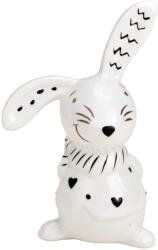  Kerámia nyúl BUNNY BACK 10 cm fehér