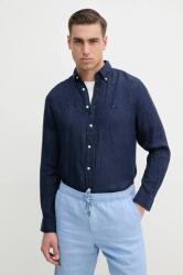 Tommy Hilfiger len ing legombolt galléros, sötétkék, regular, MW0MW34602 - sötétkék L