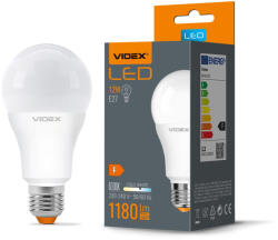 Videx LED izzó E27 A60 12W = 82W 1180lm 6000K Hideg 240° Videx (VIDLED0055)