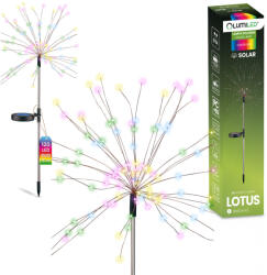 Lumileds Napelemes kerti lámpa LED LOTUS hajtású dekoratív pitypang tűzijáték RGB LUMILED (LUMSOL1042)