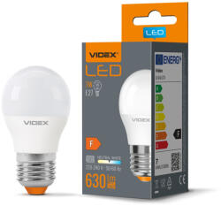 Videx LED izzó E27 G45 Ball 7W = 50W 630lm 4000K Semleges 240° Videx (VIDLED0240)
