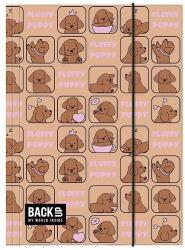 BackUP kutyás gumis mappa A4-es - Fluffy Puppy (TGA4B7A17)