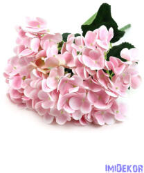 Hortenzia műcsokor 44cm - Halvány Rózsaszín