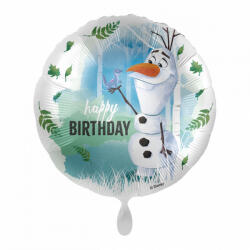  Fólia lufi - Disney - Jégvarázs Olaf - Happy Birthday 43 cm