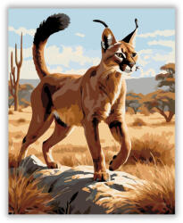  Karakal a Szavannán - számfestő készlet