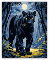  Fekete Párduc a Dzsungelben - számfestő készlet