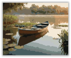  Csendes Tóparti Csónak - számfestő készlet