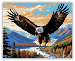  Sas a Hegyi Völgy Felett - számfestő készlet