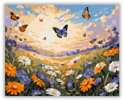  Pillangós Tavaszi Mező - számfestő készlet