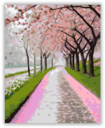  Cseresznyevirágok Tavaszi Sétaút - számfestő készlet