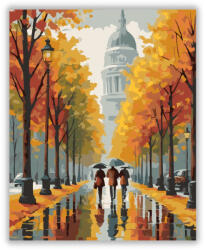  Őszi Séta a Városban - számfestő készlet