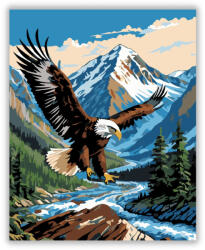  Sas a Havas Hegyek Felett - számfestő készlet