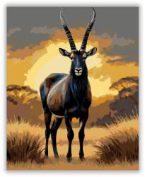  Szavannai Szablya Antilop - számfestő készlet