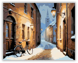  Havas Európai Sikátor Biciklivel - számfestő készlet