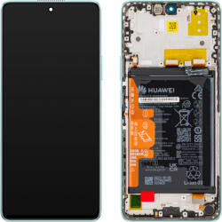 Huawei Display cu Touchscreen Huawei nova 11i, cu Rama si Acumulator, Verde (Mint Green), Service Pack 02355PFM (02355PFM)