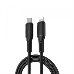 Apple Cablu Date si Incarcare USB-C - Lightning WiWu Wi-C043E Starlink, 30W, 1m, Negru