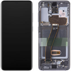 Samsung Display cu Touchscreen Samsung Galaxy S20 5G G981 / S20 G980, Cu Rama, Gri, Service Pack GH82-22131A